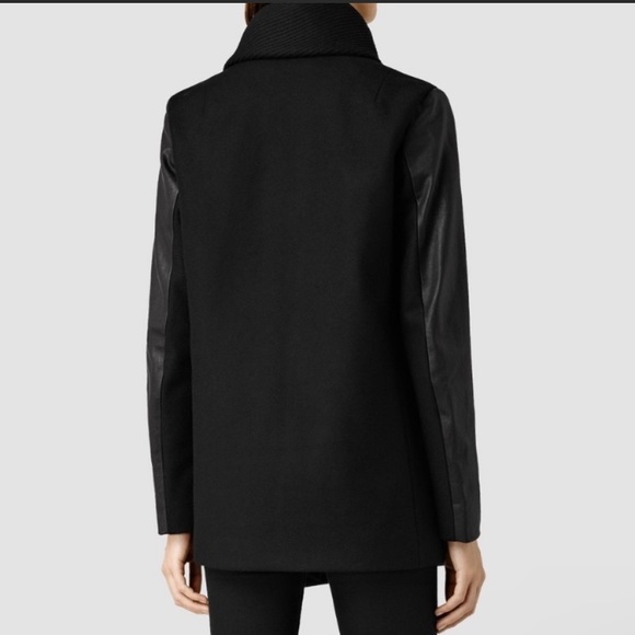 Like New All Saints Jax Coat Size 0 - Picture 5 of 6